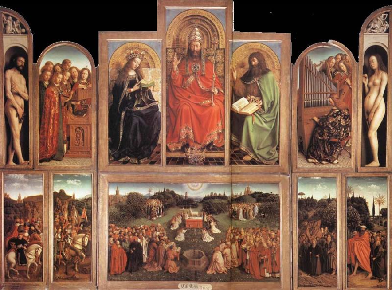 Jan Van Eyck The Ghent Altarpiece Spain oil painting art